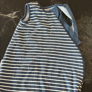 Woolino striped baby sleep sack 0-6 mo